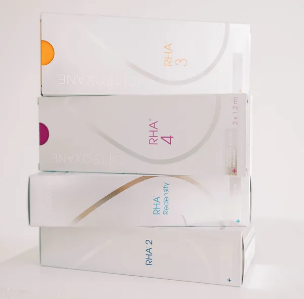 Revance RHA dermal filler products - Redensity, RHA2, RHA3, and RHA4